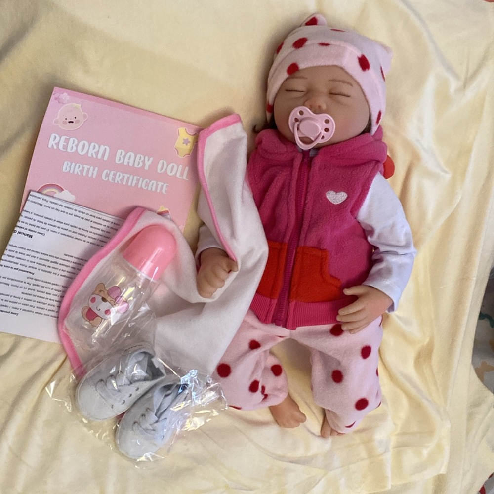 Reborn baby Doll 22''Doll Silicone Vinyl Handmade realist doll